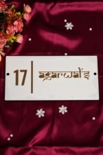 House Name Plate White