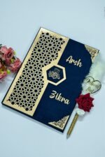 Star Design Nikah Nama Navy Blue