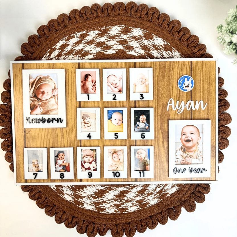 1st Year Photo Frame - Baby Photo Board - Image 2