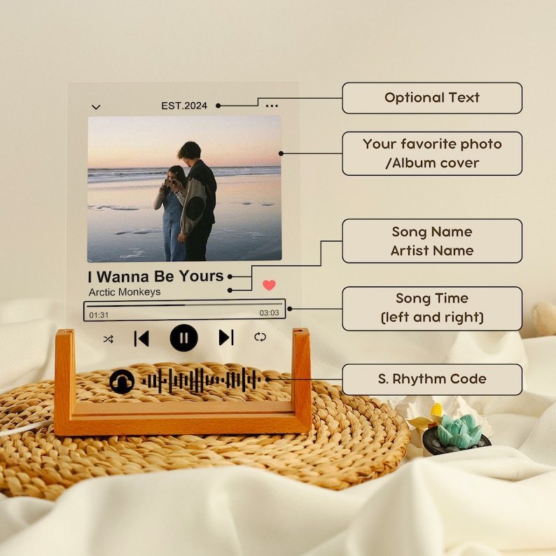 Personalized Song Acrylic Plaque - Image 4