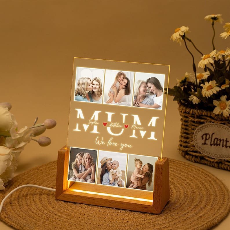 Personalized Photo Night Light, Mother Gifts - Image 3